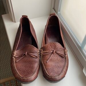 Cole Haan Brown Flats with Decorative Bow